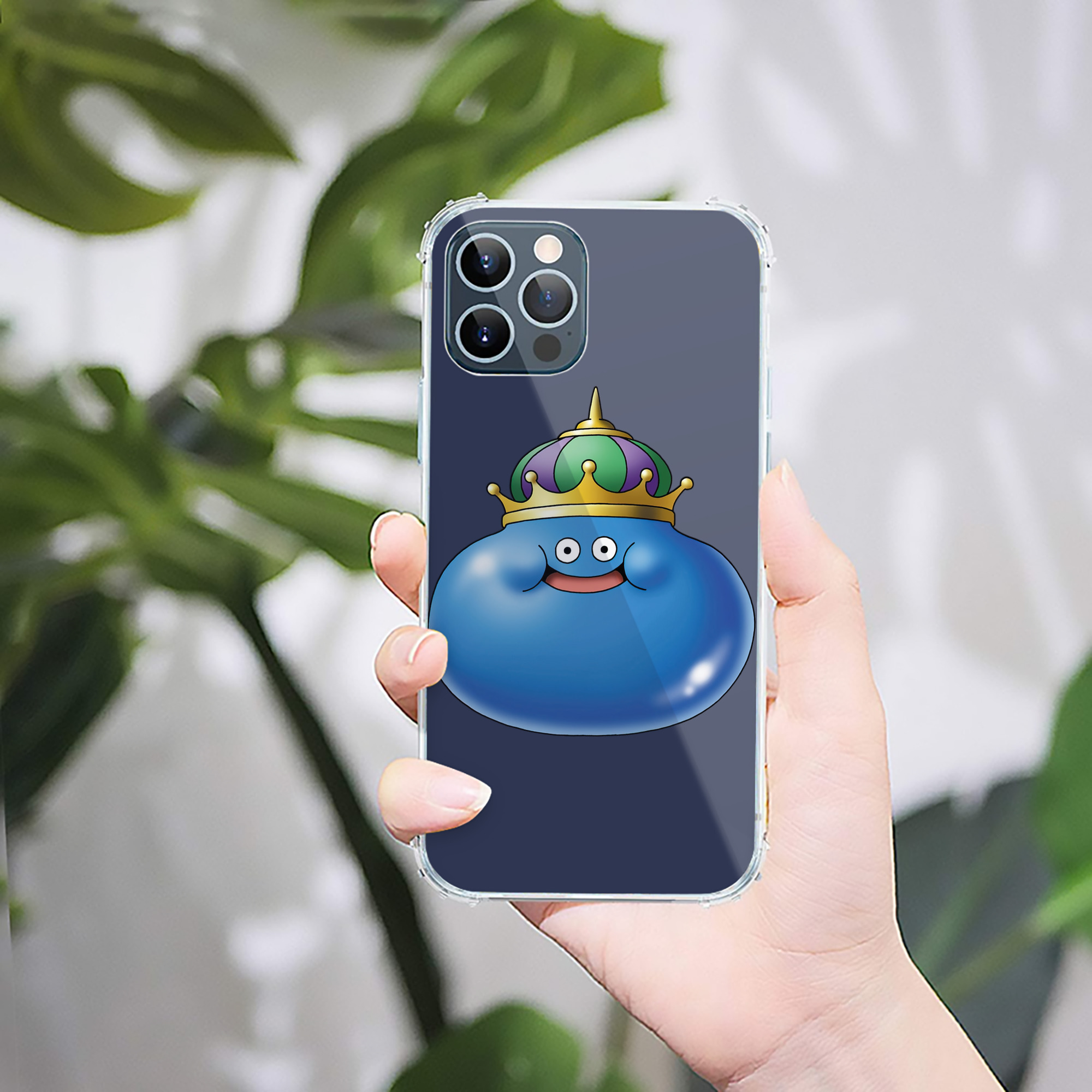 （画像用） ドラゴンクエスト Doragon Kuesuto Dragon Quest 【iPhone 12シリーズ対応】透明スマホケース（クリアソフトケース）